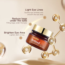 Image of GUANJING Natural Skincare Retinol Eye Cream Vegan Organic Anti Aging Moisturizer Anti-wrinkle Skin Whitening Retinol Eye Cream