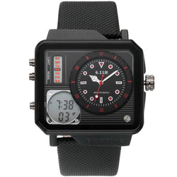 Image of Men's watch multi-function sports watch belt watch electronic watch