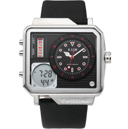 Image of Men's watch multi-function sports watch belt watch electronic watch