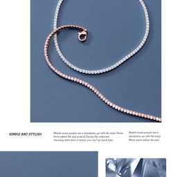 Image of Korean Version Of Sweet Row Diamond Sparkling Bracelet