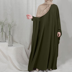 Image of Eid Hooded Muslim Women Hijab Dress Prayer Garment Jilbab Abaya Long Khimar Full Cover Ramadan Gown Abayas Islamic Clothes Niqab