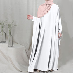 Image of Eid Hooded Muslim Women Hijab Dress Prayer Garment Jilbab Abaya Long Khimar Full Cover Ramadan Gown Abayas Islamic Clothes Niqab