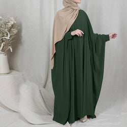 Image of Eid Hooded Muslim Women Hijab Dress Prayer Garment Jilbab Abaya Long Khimar Full Cover Ramadan Gown Abayas Islamic Clothes Niqab