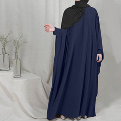 Image of Eid Hooded Muslim Women Hijab Dress Prayer Garment Jilbab Abaya Long Khimar Full Cover Ramadan Gown Abayas Islamic Clothes Niqab