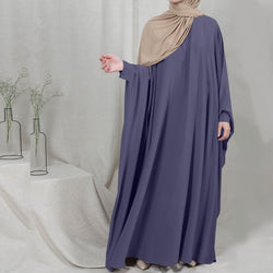 Image of Eid Hooded Muslim Women Hijab Dress Prayer Garment Jilbab Abaya Long Khimar Full Cover Ramadan Gown Abayas Islamic Clothes Niqab