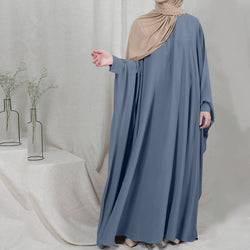 Image of Eid Hooded Muslim Women Hijab Dress Prayer Garment Jilbab Abaya Long Khimar Full Cover Ramadan Gown Abayas Islamic Clothes Niqab