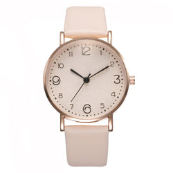 Image of Leather Watch Quartz Watch