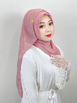 Image of Women's Scarf Light Diamond Baotou Scarf