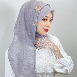 Image of Women's Scarf Light Diamond Baotou Scarf