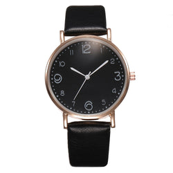 Image of Leather Watch Quartz Watch