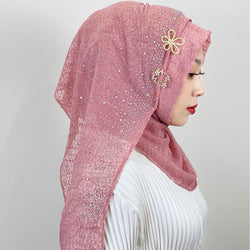 Image of Women's Scarf Light Diamond Baotou Scarf