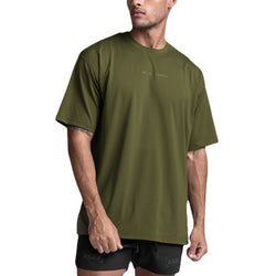 Image of T-shirt Solid Color Sweat-absorbent Breathable Sports Bottoming Shirt Men