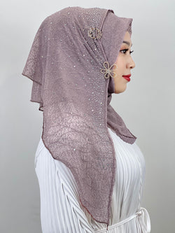 Image of Women's Scarf Light Diamond Baotou Scarf